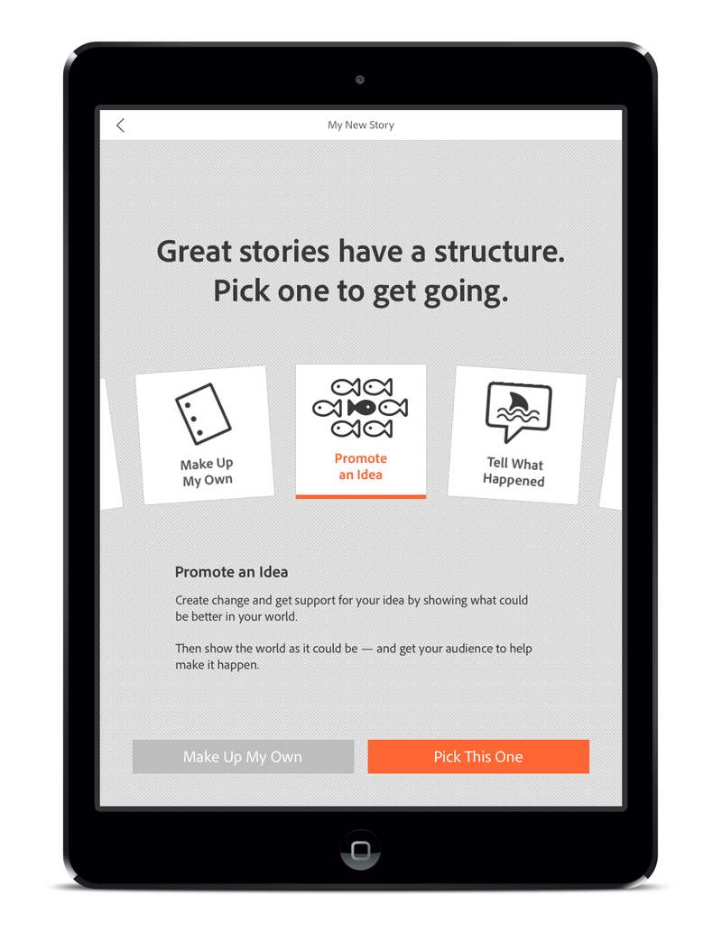 Illustration for article titled Adobe Voice: A Free iPad App For Pitching Brilliant Ideas to the World